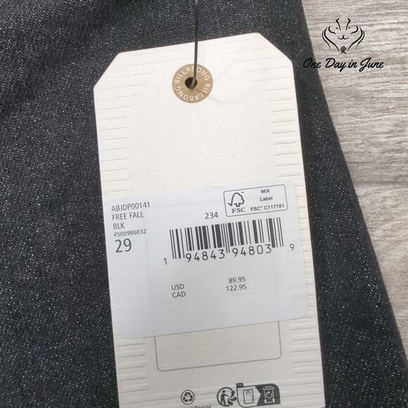 Billabong Black Flare & Wide Leg Jeans - Picture 2 of 6